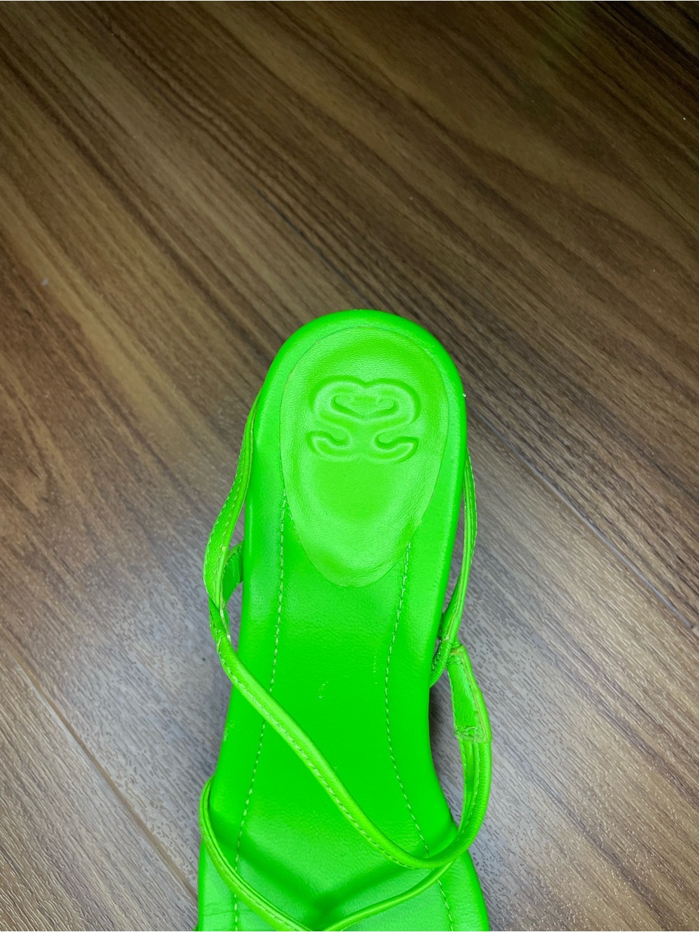 Sandro Strappy Green Sandal Heels - Picture 4 of 7